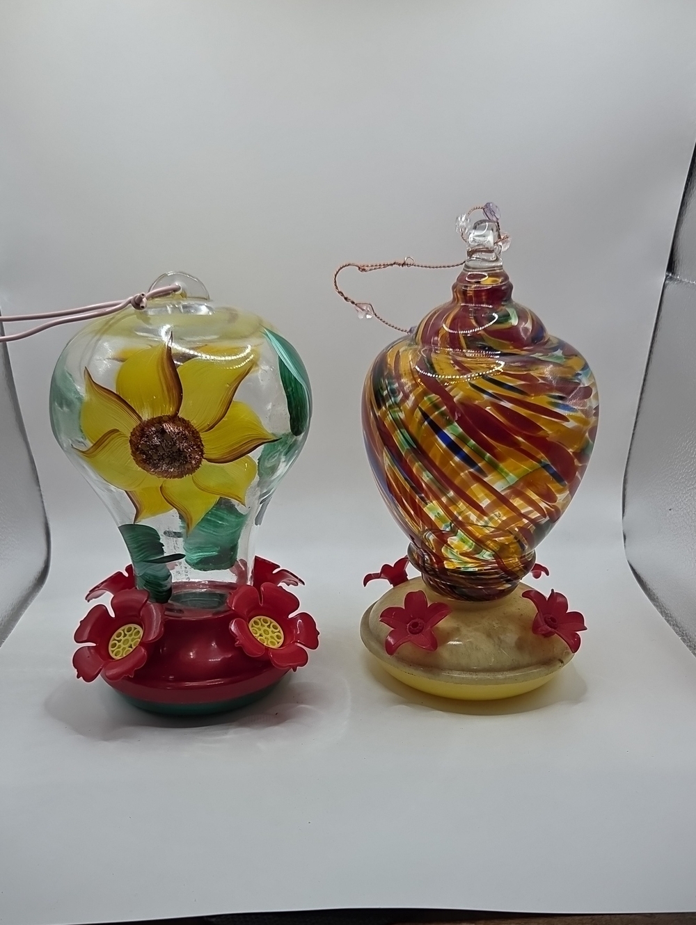 Humming Bird Feeders. Set Of 2. Used